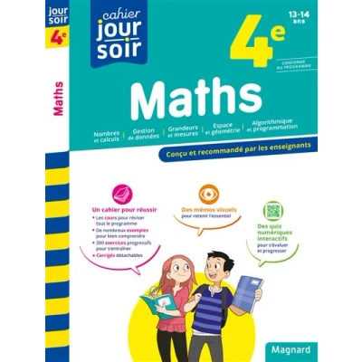 Image de Maths 4e Cahier Jour Soir