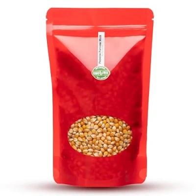 Image de Hopser Food Fun Premium Mushroom popcorn Cinema 1 Kg sac XL 1:46 volume dans un refermable Sans OGM.