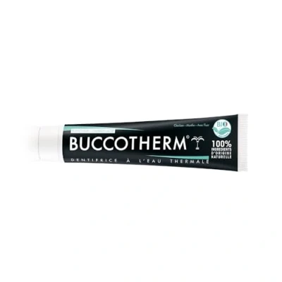 Afbeelding van Buccotherm Whitening Thermale Lentetandpasta Organische Actieve Houtskool 75 ml