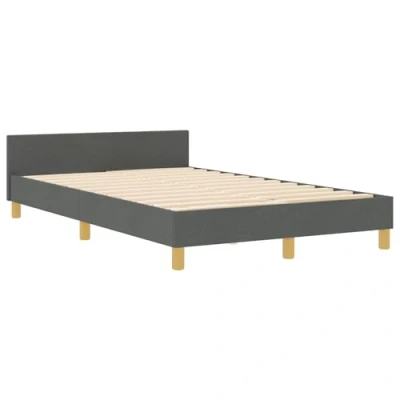 Afbeelding van vidaXL Bedframe Donkergrijs 120x200 cm Stoffen
