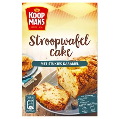 Afbeelding van Koopmans Stroopwafel cake met stukjes karamel 400 gr