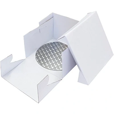 Afbeelding van PME Cakeboard en doos rond 30x30x15 cm