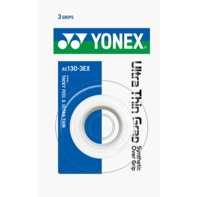 Afbeelding van Yonex Overgrip Ac130 3ex Extra Dun 3 Stuks Wit