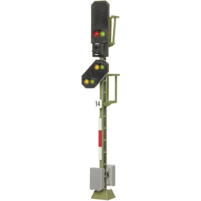 Afbeelding van Viessmann Modelltechnik 4014 H0 Lichtsein Met voorsein Bloksein Kant en klaar model DB