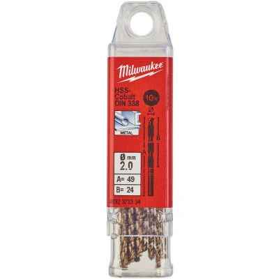 Afbeelding van MILWAUKEE 4932373334 HSS G Cobalt metaalboor 2x49mm (10 st.)