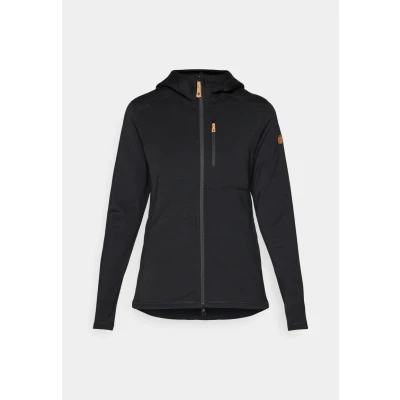 Afbeelding van Fjällräven KEB Hoodie Fleecejas, Dames, Maat: XXS, Black