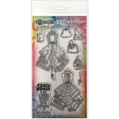 Afbeelding van Ranger Dylusions Couture Clear Stamp Ladies Who Lunch, Duo DYB78357 Dyan Reaveley (10 21)