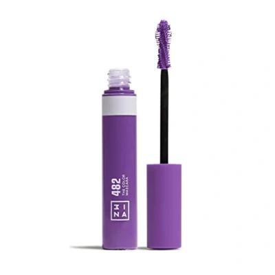 Image de 3INA MAKEUP Le Mascara Coloré 482 Violet Avec Kératine Végétale Pour Cils Volumisant Yeux Sensibles Vegan Sans Cruauté