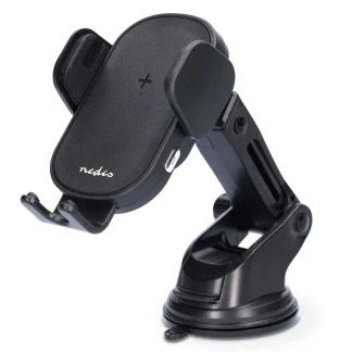 Afbeelding van Nedis Draadloze Autolader CCHAQ15W110BK Zwart