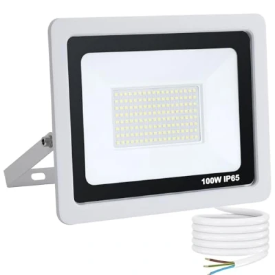 Afbeelding van Mille Lucciole Led buitenspot, 100 W, koud wit, 6500 K, 10.000 lm, 144 leds, IP65, waterdicht, voor tuin, garage, sportveld, binnenplaats