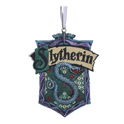 Afbeelding van Nemesis Now Harry Potter Slytherin Wapen Hangende Kerstboomversiering 8cm