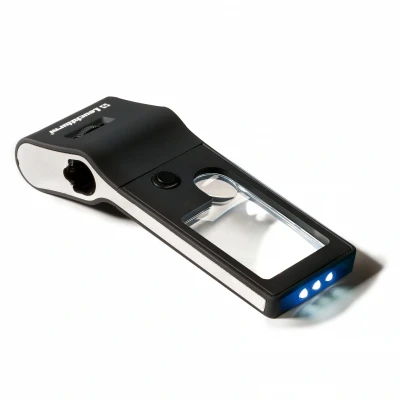 Afbeelding van Leuchtturm Leuchtturm, Zakformaat, Loupe met LED 6 in 1 Vergroting: 10x/15x afm: 39x115x19 mm. per st.
