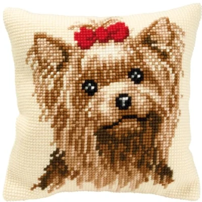 Afbeelding van Kruissteekkussen hond 0008538