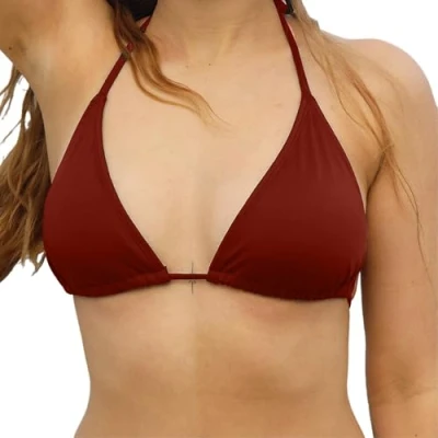 Afbeelding van MYLILY Driehoekige bikinitop voor dames Badpak Bikinitops dames, Rood