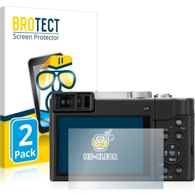 Afbeelding van BROTECT Screenprotector voor Panasonic Lumix DC TZ95 Folie Beschermfolie transparant (2 Stuks)