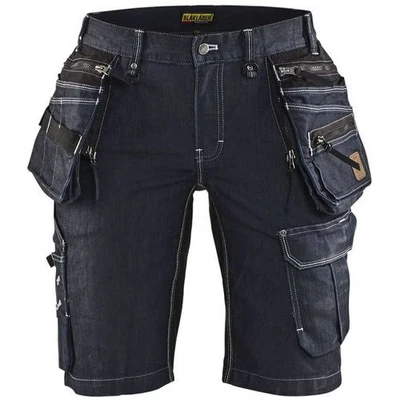 Image de Short x1900 artisan denim/stretch 2D femme marine/noir