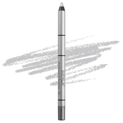 Afbeelding van Impala romige en waterdichte oogpotlood kleur 311 zilver gedefinieerde contour of rookeffect dichte textuur eenvoudig aan te brengen glanzende kleur, langdurig waterdicht