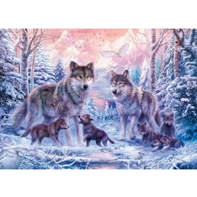 Image de Puzzle 1000p Loups arctiques Ravensburger