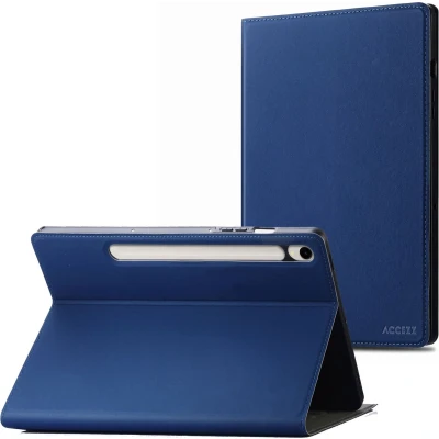 Afbeelding van Accezz Tablet Hoes Geschikt voor Samsung Galaxy Tab S9 Ultra Classic Case Donkerblauw