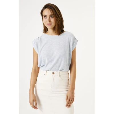 Afbeelding van GARCIA Tshirt Gemêleerd Blauw XS