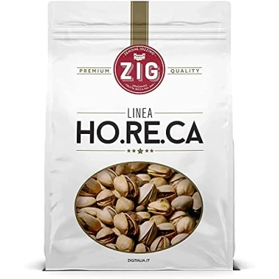 Afbeelding van ZIG HORECA gezouten en gegrilde pistachenoten, premium kaliber Jumbo USA Californië, 1 kg