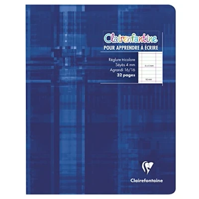 Afbeelding van Clairefontaine 17 x 22 cm, 32 pagina&#039;s, geruit liniërend groot 4 mm (16 16)