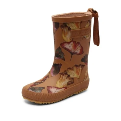 Afbeelding van Bisgaard Regenlaarzen voor baby&#039;s en kinderen Fashions Kameel Bloemen maat 29EU