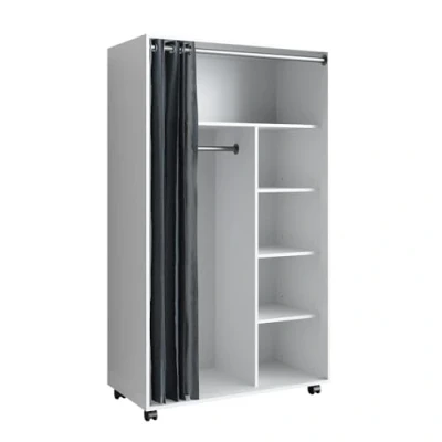 Afbeelding van Vicco Kledingopslagkast Doros, Wit/Wit, 100 x 168 cm