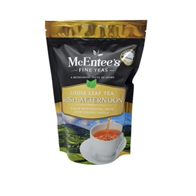 Afbeelding van McEntee&#039;s Irish Afternoon Tea 250 g Refill Bag Expertly Blended in Ierland om That Perfect Cup of te geven. Een traditionele mix van Ceylon, Assam en Keniaanse Delivering Taste