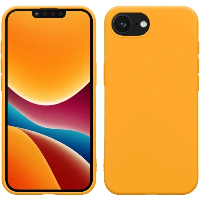 Afbeelding van kwmobile telefoonhoesje geschikt voor Apple iPhone SE 2025 / 4 4. Generation Hoesje smartphone Back cover in fruitig oranje