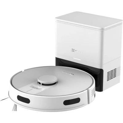 Afbeelding van Ezviz RE4C Plus Robotstofzuiger met Dweilfunctie, 4000Pa Zuigkracht, Automatisch Leegstation, Navigatie &amp; Obstakelvermijding Compatibel Google Assistant Alexa