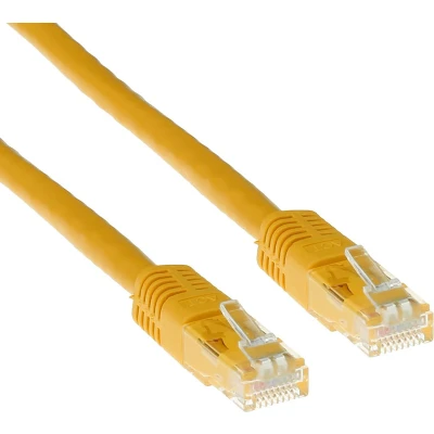Afbeelding van ACT Gele 2 meter U/UTP CAT6 patchkabel met RJ45 connectoren IB8802