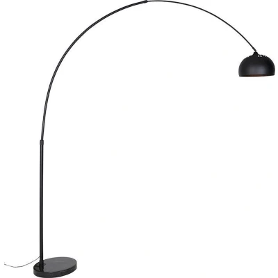 Afbeelding van QAZQA xxl Moderne Booglamp Vloerlamp Staande Lamp 1 lichts H 2690 mm Zwart Woonkamer Slaapkamer