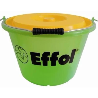Afbeelding van Effol Stalemmer met Deksel Groen/Geel 17L