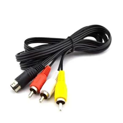 Afbeelding van WICAREYO 9 pins AV audiokabel voor Genesis Mega Drive 2 en 3 1,8 m