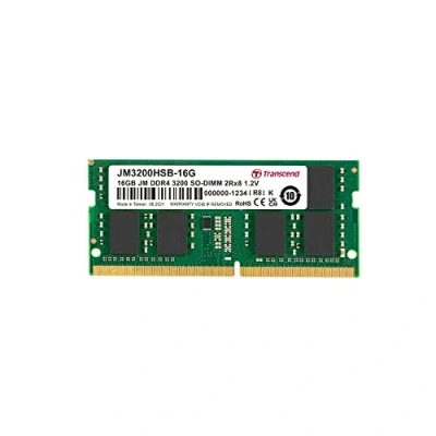 Afbeelding van Transcend JetRAM Werkgeheugenmodule voor laptop DDR4 16 GB 1 x 3200 MHz 260 pins SO DIMM CL22 JM3200HSB 16G