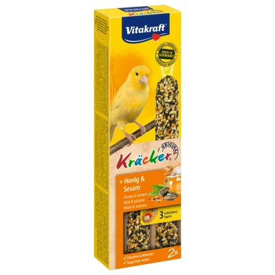 Afbeelding van Vitakraft Kanarie Kracker Honing 2 IN 1
