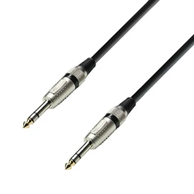 Afbeelding van Adam Hall Cables K3BVV0300 Serie 3 Star audiokabel (6,35 mm jack stereo naar 6,35 jackstekker, m)