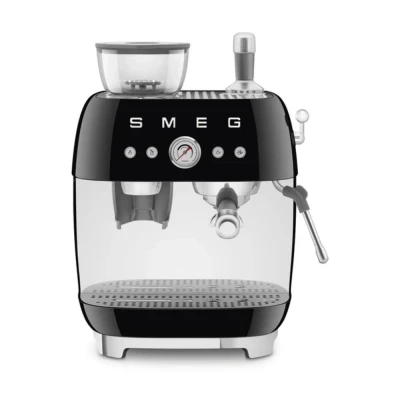Afbeelding van Smeg Egf03bleu Espresso Koffiemachine Met Geïntegreerde Molen Zwart