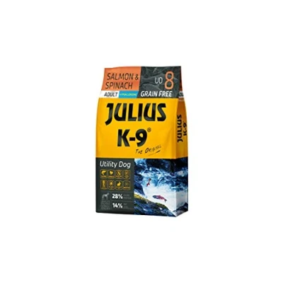 Afbeelding van Julius K9 Graanvrij en hypoallergeen hondenvoer hondenbrokken op zalm &amp; aardappel basis voor volwassen honden 10kg