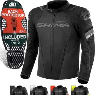 Afbeelding van SHIMA Solid 2.0 Waterproof Zwart Textiele Motorjas Maat XL Jas