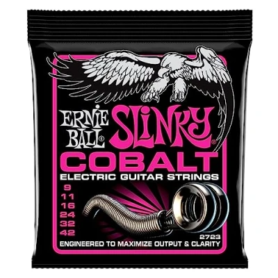 Afbeelding van Ernie Ball Cobalt Super Slinky 2723 Gitaarsnaren voor elektrisch gitaar .009 .042
