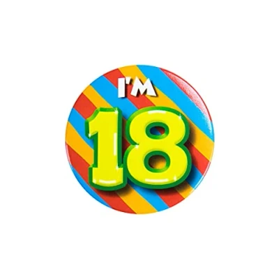 Afbeelding van Paperdreams Button klein i&#039;m 18