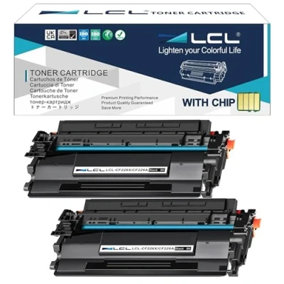Afbeelding van LCL Tonercartridge compatibel 26A 26X CF226A CF226X CF226XD 9000Pages (2 stuks zwart) vervanging voor HP Laserjet Pro M402n M402d M402dn M402dw