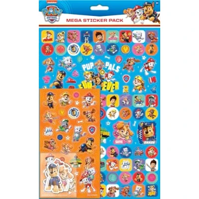 Afbeelding van Paw Patrol Pup Pals Mega stickerset, drie soorten stickers (ca. 130 in totaal), officieel gelicentieerd product, herbruikbaar op niet poreuze oppervlakken, voor jongens en meisjes