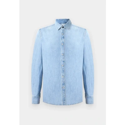 Afbeelding van G STAR Clean SLIM Shirt Overhemd, Heren, Maat: XS, Faded thames