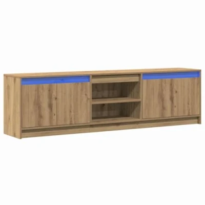 Afbeelding van vidaXL TV Kast Bruin 182 x 34 50 cm Samengesteld hout en Spaanplaat