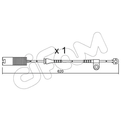 Afbeelding van TRUSTING SU.154 Slijtage Indicator Remblokken BMW: 7
