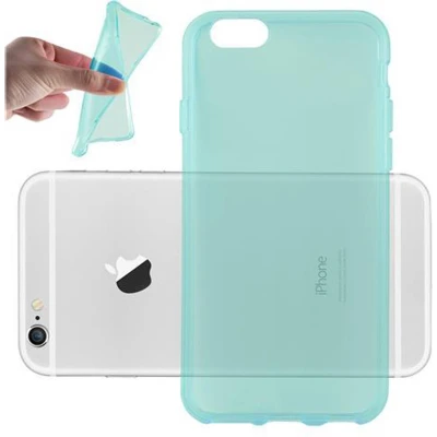 Afbeelding van Cadorabo Hoesje geschikt voor Apple iPhone 6 / 6S in TRANSPARANT BLAUW Beschermhoes gemaakt van flexibel TPU Silicone Case Cover