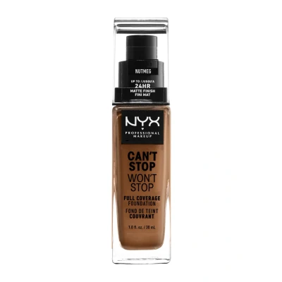 Afbeelding van NYX Professional Makeup Can&#039;t Stop Won&#039;t Full Coverage Foundation Nutmeg 30 ml